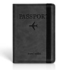 Paspoort hoesje - Paspoorthouder - Paspoort cover  - RFID - Kunstleer - Zwart