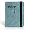 Paspoort hoesje - Paspoorthouder - Paspoort cover  - RFID - Kunstleer - Lichtblauw