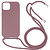 iPhone 15 Pro Max hoesje -  Backcover -  Koord -  Softcase -  Flexibel -  TPU -  Oudroze