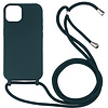 Samsung Galaxy S22 Plus hoesje - Backcover - Koord - Softcase - Flexibel - TPU - Donkergroen