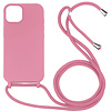 iPhone 11 hoesje - Backcover - Koord - Softcase - Flexibel - TPU - Roze