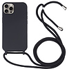 iPhone 11 Pro Max hoesje - Backcover - Koord - Softcase - Flexibel - TPU - Zwart