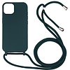 iPhone 15 hoesje -  Backcover -  Koord -  Softcase -  Flexibel -  TPU -  Groen