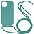 iPhone 14 hoesje - Backcover - Koord - Softcase - Flexibel - TPU - Mintgroen