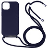 iPhone 15 Plus hoesje -  Backcover -  Koord -  Softcase -  Flexibel -  TPU -  Paars