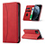 Samsung Galaxy S24 hoesje - Bookcase - Pasjeshouder - Portemonnee - Kunstleer - Rood