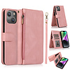 iPhone XS Max hoesje - Bookcase - Pasjeshouder - Portemonnee - Rits - Kunstleer - Rose Goud