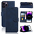 iPhone 14 Pro hoesje - Bookcase - Pasjeshouder - Portemonnee - Kunstleer - Blauw