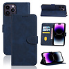 iPhone 14 Pro Max hoesje - Bookcase - Pasjeshouder - Portemonnee - Kunstleer - Blauw