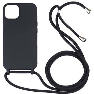 JVS Products Samsung Galaxy A55 hoesje - Backcover - Koord - Softcase - Flexibel - TPU - Zwart
