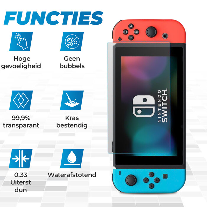 JVS Products Screenprotector geschikt voor de Nintendo Switch - Double Pack