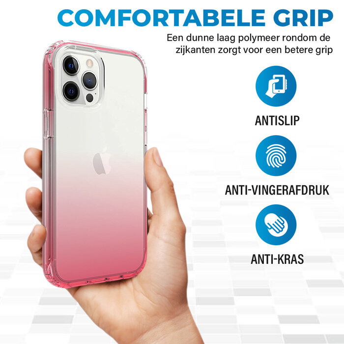 JVS Products iPhone 7 hoesje - Full body - 2 delig - Shockproof - Siliconen - TPU - Roze