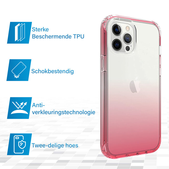 JVS Products Samsung Galaxy A72 hoesje - Full body - 2 delig - Shockproof - Siliconen - TPU - Roze