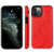 iPhone 16 Pro Max hoesje - Backcover - Pasjeshouder - Portemonnee - Bloemenprint - Kunstleer - Rood