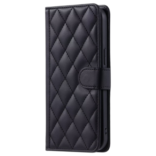 JVS Products iPhone 16 hoesje - Bookcase - Pasjeshouder - Koord - Kunstleer - Zwart