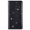 iPhone 16 Plus hoesje - Bookcase - Pasjeshouder - Portemonnee - Glitter - TPU - Zwart