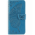 iPhone 16 Pro Max hoesje - Bookcase - Pasjeshouder - Portemonnee - Vlinderpatroon - Kunstleer - Blauw