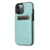 iPhone 16 Plus hoesje - Backcover - Pasjeshouder - Portemonnee - Kunstleer - Lichtblauw