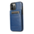 iPhone 16 hoesje - Backcover - Pasjeshouder - Portemonnee - Kunstleer - Donkerblauw