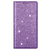 iPhone 16 Pro Max hoesje - Bookcase - Pasjeshouder - Portemonnee - Glitter - TPU - Paars