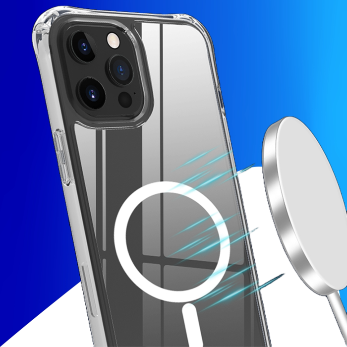 JVS Products iPhone 16 Plus hoesje - Backcover - Geschikt voor MagSafe - Extra dun - TPU - Transparant