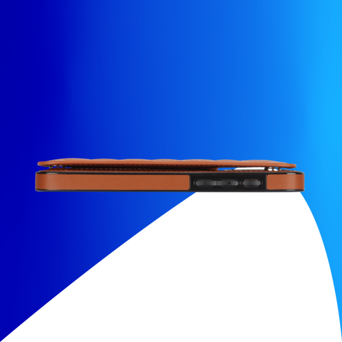 JVS Products iPhone 16 Pro Max hoesje - Backcover - Pasjeshouder - Kunstleer - Bruin