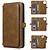 iPhone 16 Plus hoesje - Bookcase - Afneembaar 2 in 1 - Backcover - Pasjeshouder - Portemonnee - Kunstleer - Bruin