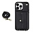 Samsung Galaxy S25 hoesje - Backcover - Koord - Pasjeshouder - Portemonnee - Kunstleer - Zwart