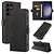 Samsung Galaxy S24 Ultra hoesje - Bookcase - Pasjeshouder - Portemonnee - Kunstleer - Zwart