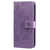 Samsung Galaxy A26 hoesje - Bookcase - Pasjeshouder - Portemonnee - Bloemenprint - Kunstleer - Paars
