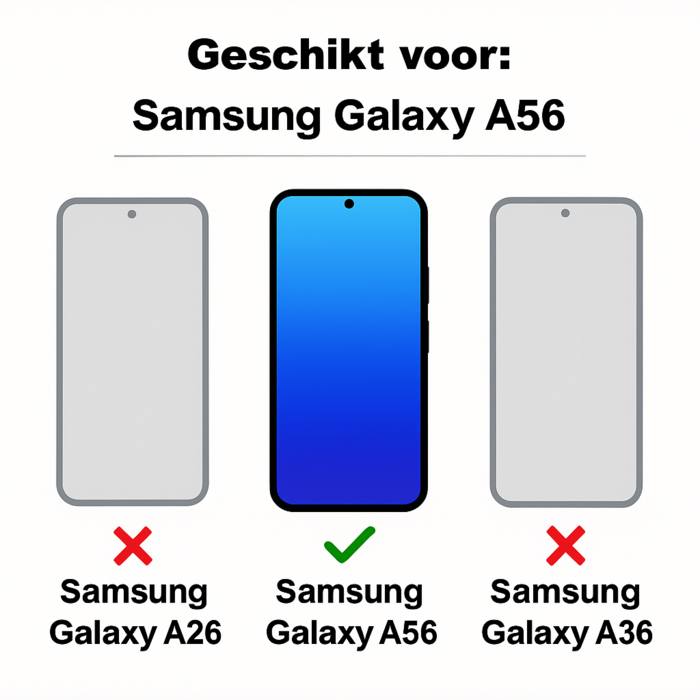 JVS Products Samsung Galaxy A56 hoesje - Backcover - Koord - Softcase - Flexibel - TPU - Rood