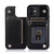 iPhone 16e hoesje - Backcover - Pasjeshouder - Portemonnee - Kunstleer - Zwart