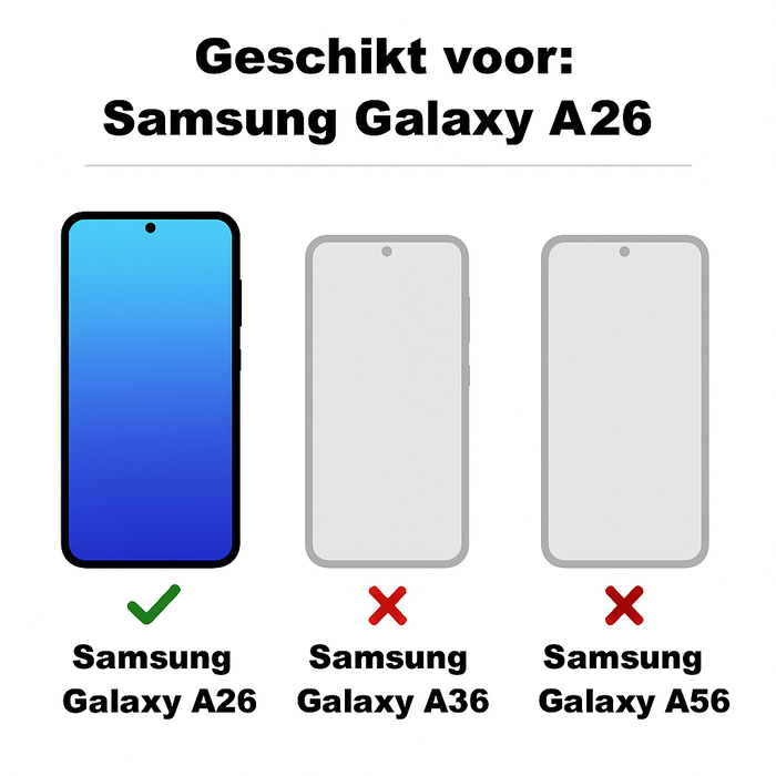 JVS Products Samsung Galaxy A26 hoesje - Bookcase - Koord - Pasjeshouder - Portemonnee - Bloemenpatroon - Kunstleer - Blauw