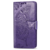 Samsung Galaxy A36 hoesje - Bookcase - Pasjeshouder - Portemonnee - Vlinderpatroon - Kunstleer - Donkerpaars