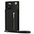 iPhone 16e hoesje - Backcover - Pasjeshouder - Portemonnee - Koord - Kunstleer - Zwart