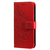 iPhone 17 Pro Max hoesje - Bookcase - Pasjeshouder - Portemonnee - Bloemenprint - Kunstleer - Rood