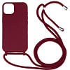 iPhone 17 Pro hoesje - Backcover - Koord - Softcase - Flexibel - TPU - Rood