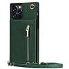 Samsung Galaxy S26 Plus hoesje - Backcover - Pasjeshouder - Portemonnee - Koord - Kunstleer - Groen