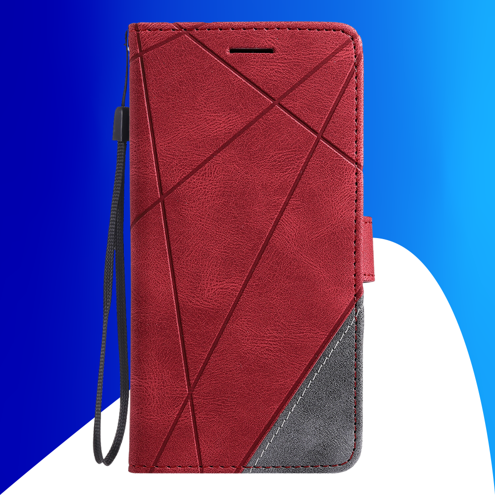 JVS Products Samsung Galaxy S26 hoesje - Bookcase - Pasjeshouder - Portemonnee - Patroon - Kunstleer - Rood