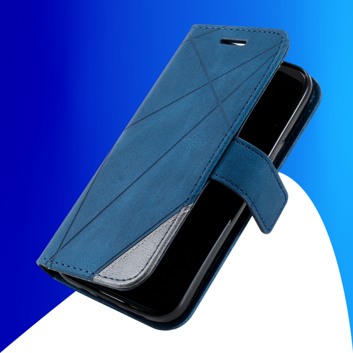 JVS Products Samsung Galaxy S26 Plus hoesje - Bookcase - Pasjeshouder - Portemonnee - Patroon - Kunstleer - Blauw