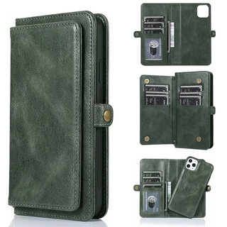 JVS Products Samsung Galaxy S26 Plus hoesje - Bookcase - Afneembaar 2 in 1 - Backcover - Pasjeshouder - Portemonnee - Kunstleer - Groen