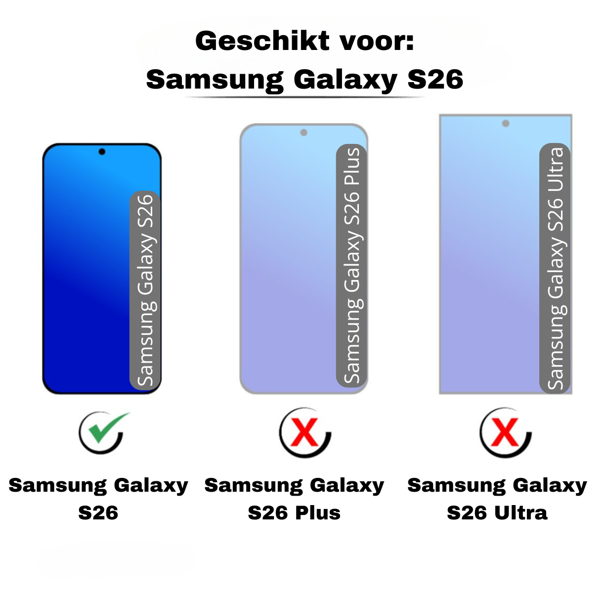 JVS Products Samsung Galaxy S26 hoesje - Bookcase - Pasjeshouder - Portemonnee - Kunstleer - Blauw