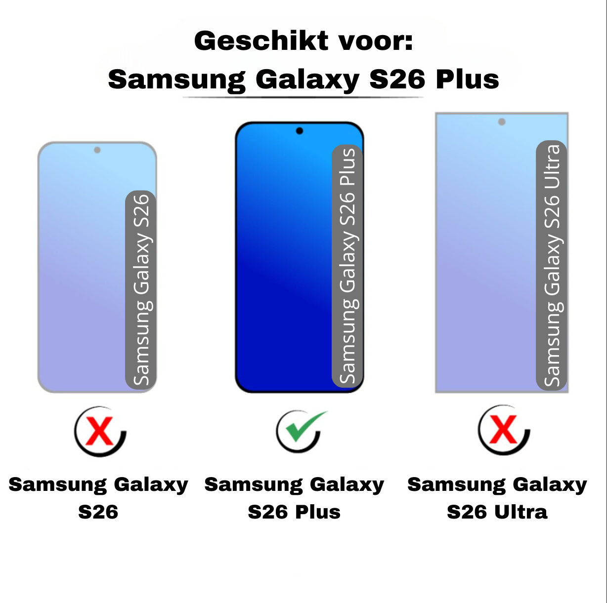 JVS Products Samsung Galaxy S26 Plus hoesje - Backcover - Hardcase - Pasjeshouder - Portemonnee - Shockproof - TPU - Marine Blauw
