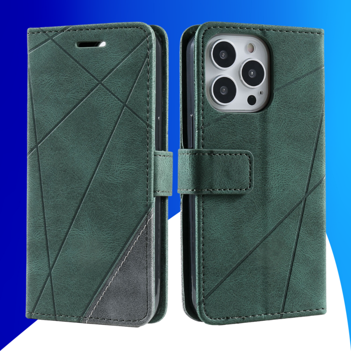 JVS Products Samsung Galaxy S26 Ultra hoesje - Bookcase - Pasjeshouder - Portemonnee - Patroon - Kunstleer - Groen