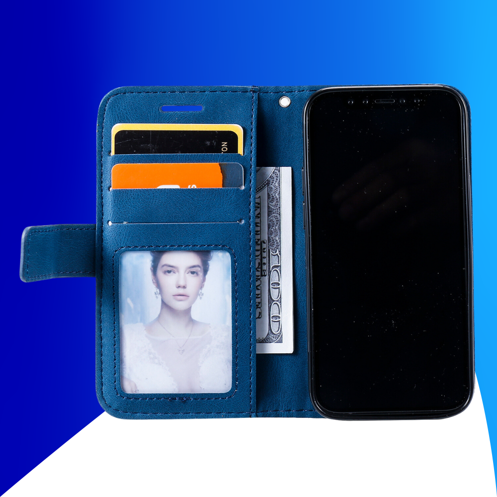 JVS Products Samsung Galaxy S26 Ultra hoesje - Bookcase - Pasjeshouder - Portemonnee - Patroon - Kunstleer - Blauw