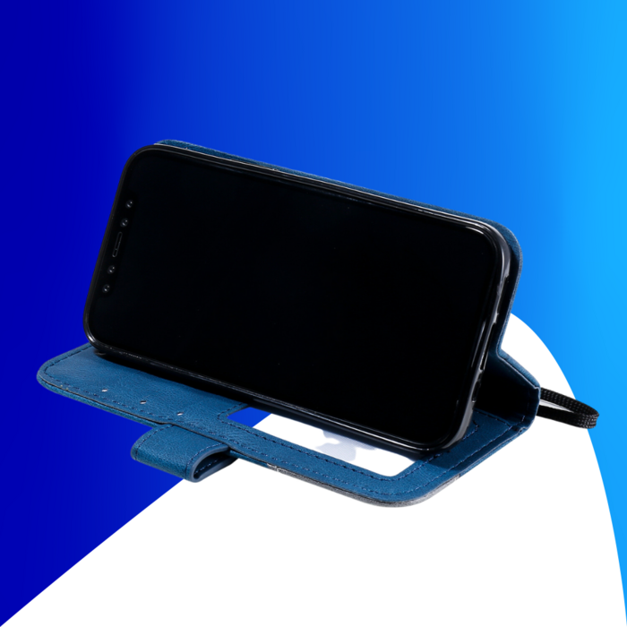 JVS Products Samsung Galaxy S26 Ultra hoesje - Bookcase - Pasjeshouder - Portemonnee - Patroon - Kunstleer - Blauw