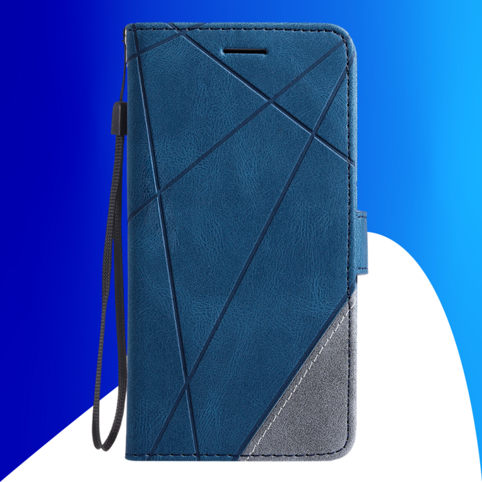 JVS Products Samsung Galaxy S26 Ultra hoesje - Bookcase - Pasjeshouder - Portemonnee - Patroon - Kunstleer - Blauw