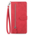 Samsung Galaxy S26 Plus hoesje - Bookcase - Koord - Pasjeshouder - Portemonnee - Bloemenpatroon - Kunstleer - Rood