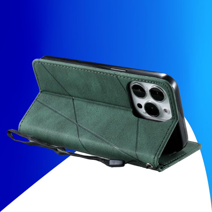 JVS Products Samsung Galaxy S26 Plus hoesje - Bookcase - Pasjeshouder - Portemonnee - Patroon - Kunstleer - Groen