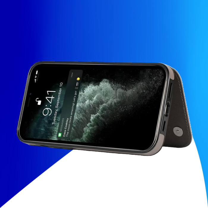 JVS Products Samsung Galaxy A57 hoesje - Backcover - Pasjeshouder - Portemonnee - Bloemenprint - Kunstleer - Grijs